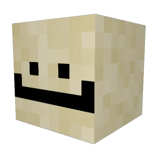 DustySand Minecraft avatar head, 3D render