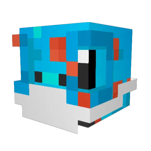 Dustydog88 Minecraft avatar head, 3D render