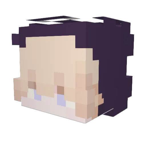 Dustyflint Minecraft avatar head, 3D render