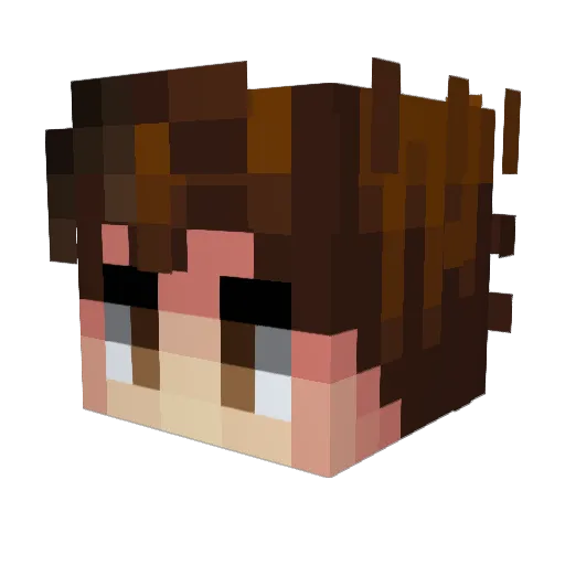 Dustygoat Minecraft avatar head, 3D render