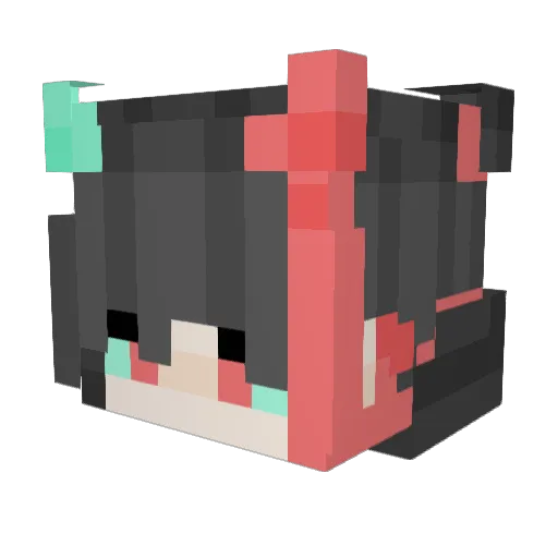 DustyyDepot Minecraft avatar head, 3D render