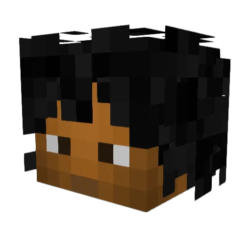 Dustyyy__ Minecraft avatar head, 3D render