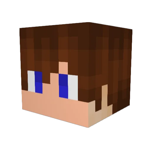 Dut_ Minecraft avatar head, 3D render
