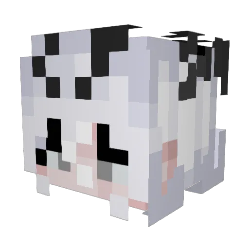 Dutaa Minecraft avatar head, 3D render