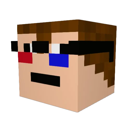DutchCraftingHD Minecraft avatar head, 3D render