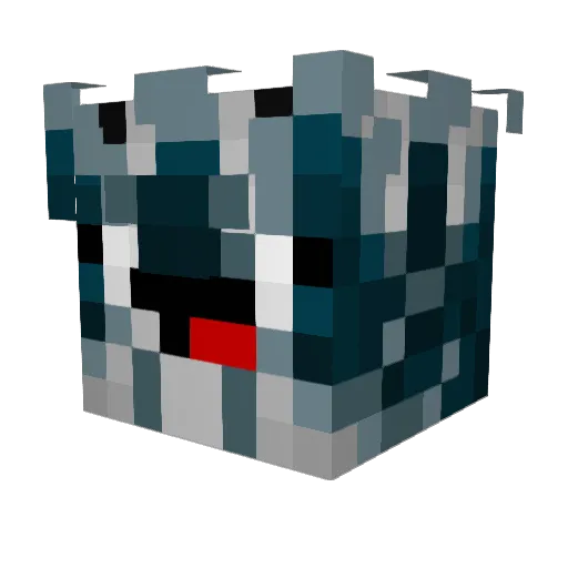DutchDario Minecraft avatar head, 3D render