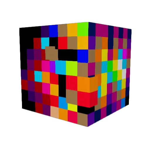 DutchDisorder Minecraft avatar head, 3D render