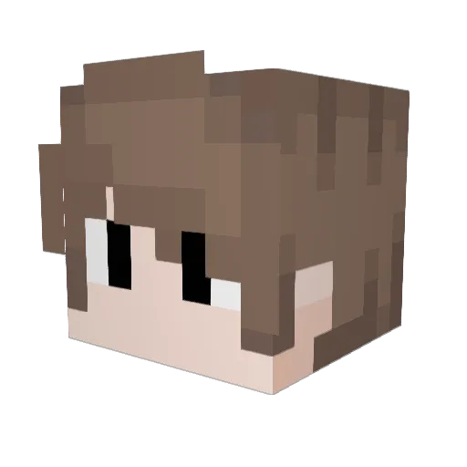 DutchFactory Minecraft avatar head, 3D render