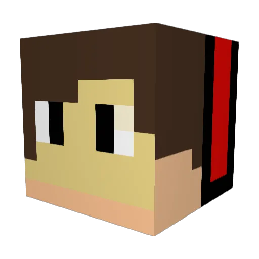 DutchMaurius Minecraft avatar head, 3D render
