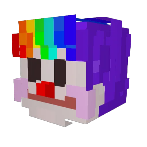 DutchUniverse Minecraft avatar head, 3D render
