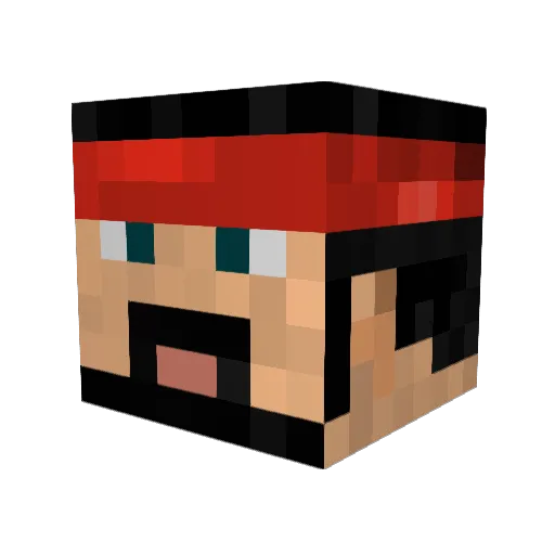 DutchboyNL Minecraft avatar head, 3D render