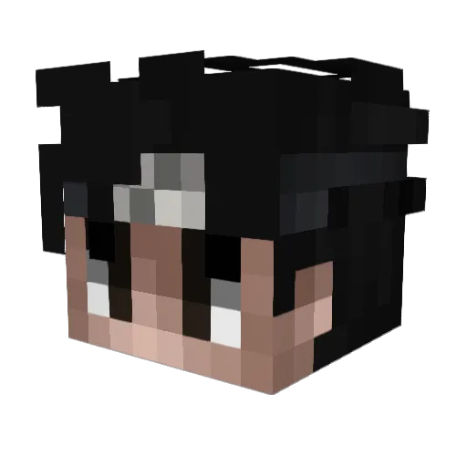 Dutchmo53 Minecraft avatar head, 3D render