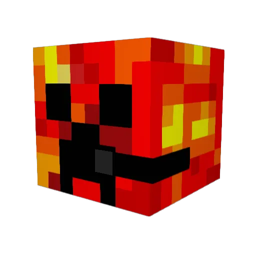 Dutkewych Minecraft avatar head, 3D render
