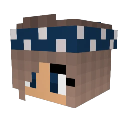Dutsie123 Minecraft avatar head, 3D render