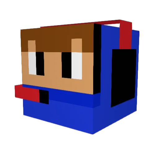 Dutu2019 Minecraft avatar head, 3D render