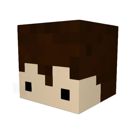 DutyGHG Minecraft avatar head, 3D render