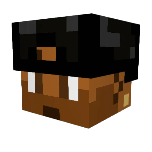 Dutzu10 Minecraft avatar head, 3D render