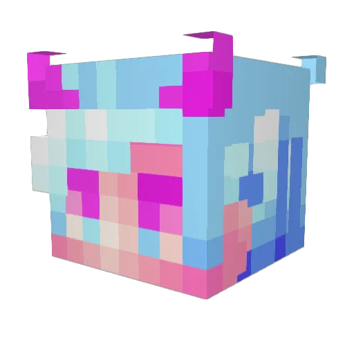 DuuDuuDee Minecraft avatar head, 3D render