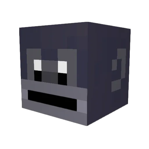 Duudiddess Minecraft avatar head, 3D render