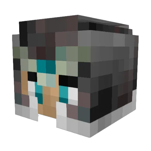 Duugz Minecraft avatar head, 3D render