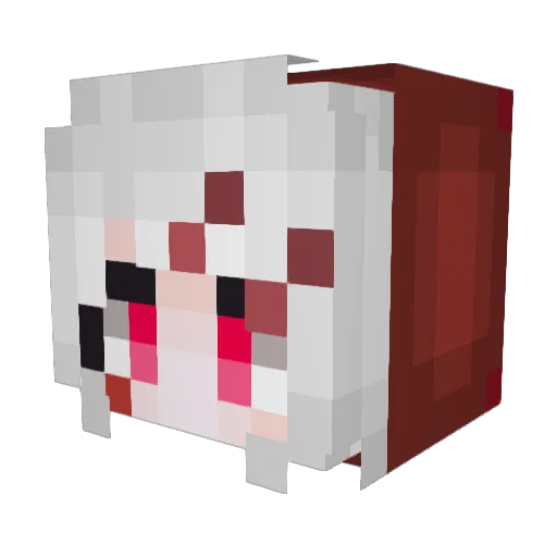 Duuhhh Minecraft avatar head, 3D render