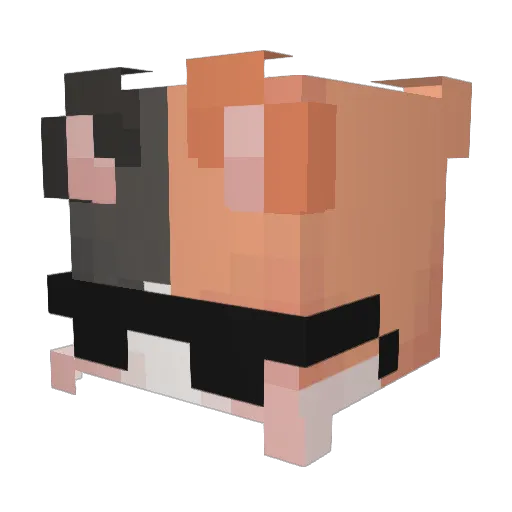 Duvalier Minecraft avatar head, 3D render