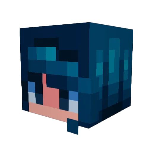 Dux142 Minecraft avatar head, 3D render