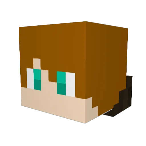 Dux_Mortis Minecraft avatar head, 3D render