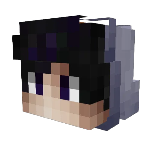 Duxorethey Minecraft avatar head, 3D render