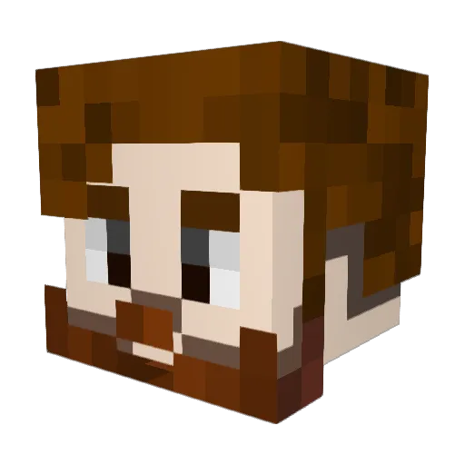DuyAatrox232 Minecraft avatar head, 3D render