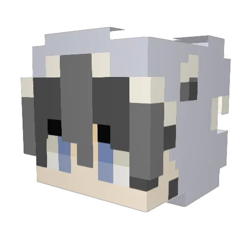 DuySoSad Minecraft avatar head, 3D render