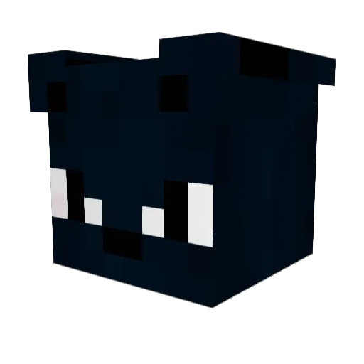 Duzaaku Minecraft avatar head, 3D render