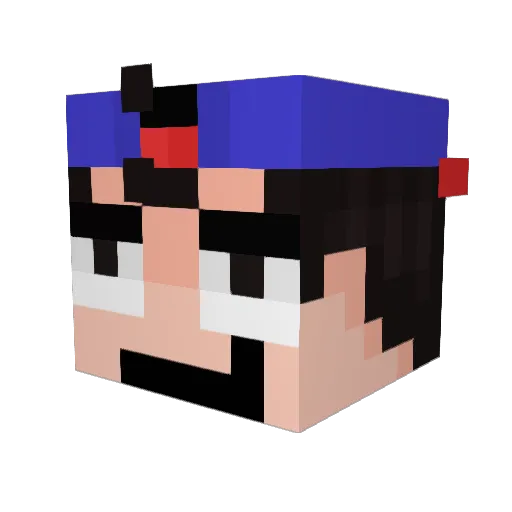 Duzinsz7 Minecraft avatar head, 3D render