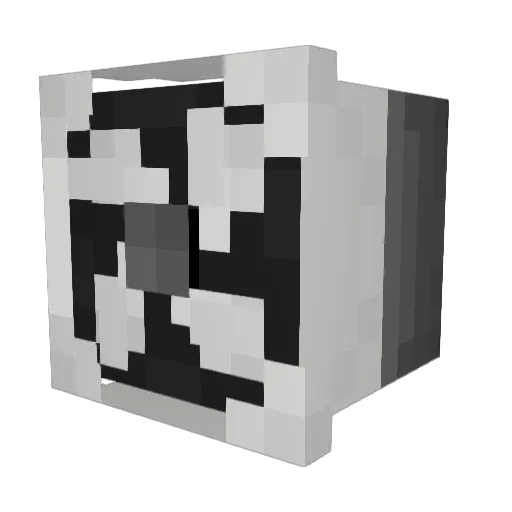 Duzy Minecraft avatar head, 3D render