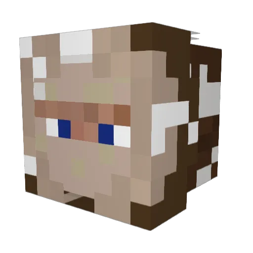 Duzzyman Minecraft avatar head, 3D render