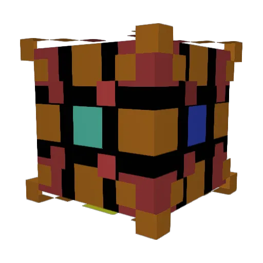 DvD12 Minecraft avatar head, 3D render