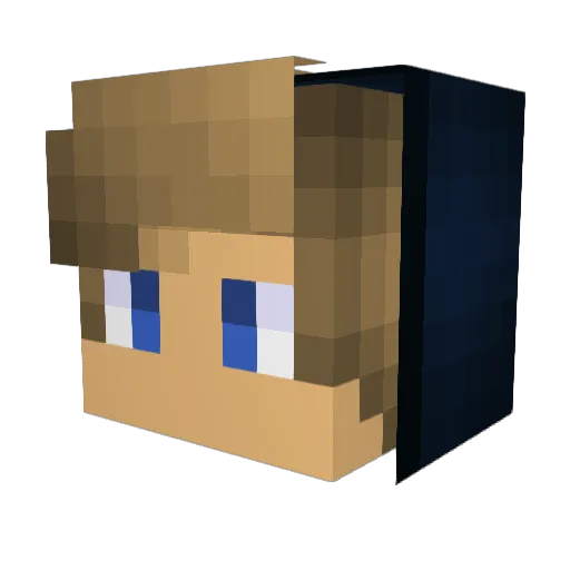 DvKrzychu Minecraft avatar head, 3D render