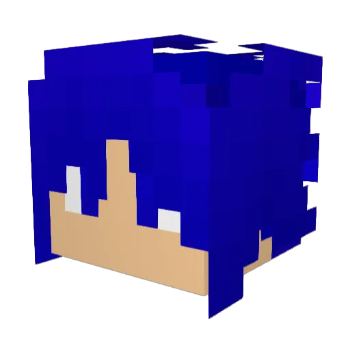 DvS_Gelfa Minecraft avatar head, 3D render
