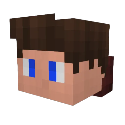 Dvadi99 Minecraft avatar head, 3D render