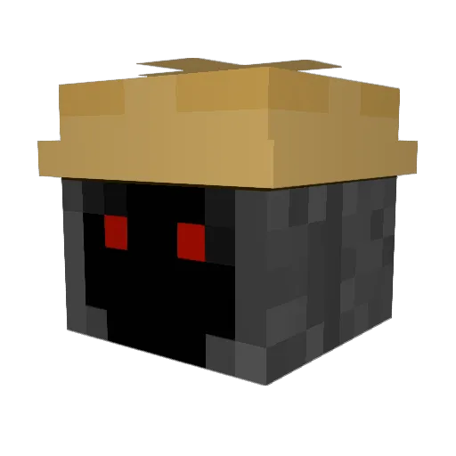 Dvalinnn Minecraft avatar head, 3D render
