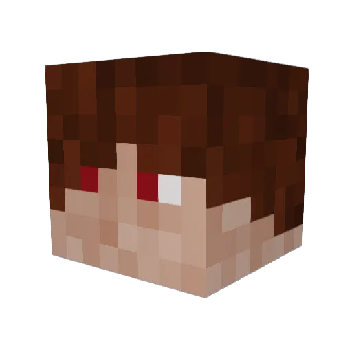 Dvarst Minecraft avatar head, 3D render