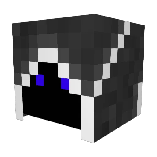 Dvatt Minecraft avatar head, 3D render