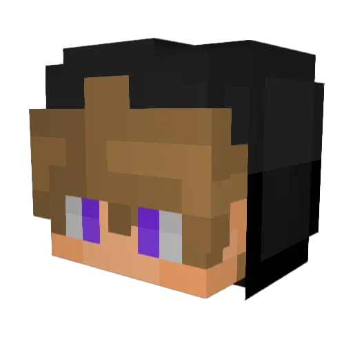 DvckyyMC Minecraft avatar head, 3D render