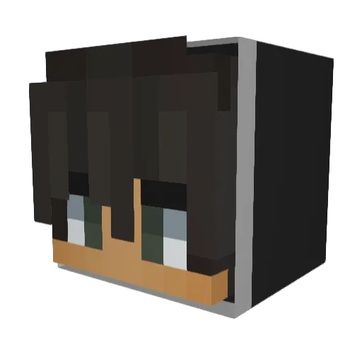 DvidTraegtPalace Minecraft avatar head, 3D render