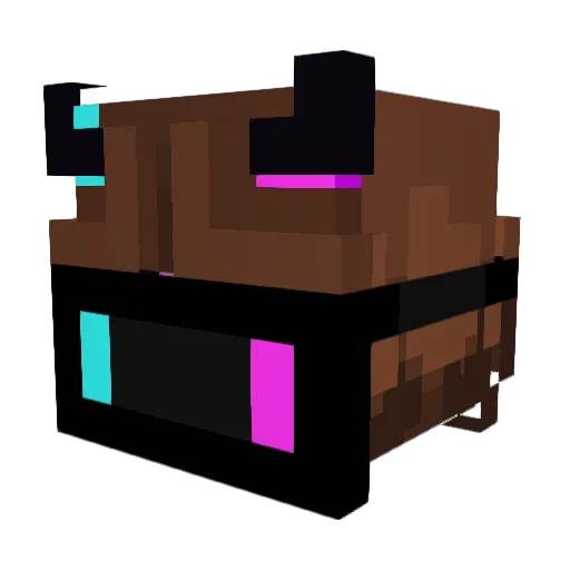 Dvlze Minecraft avatar head, 3D render