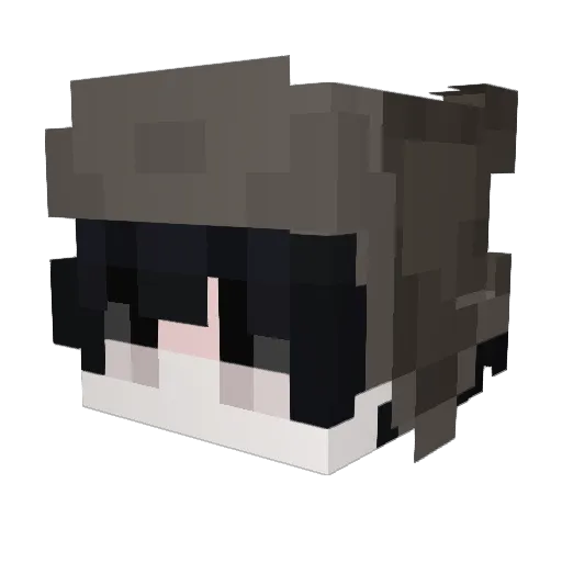 Dvmax Minecraft avatar head, 3D render