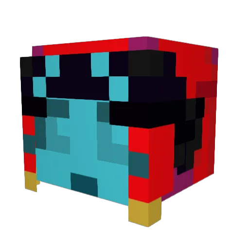 Dvn012 Minecraft avatar head, 3D render