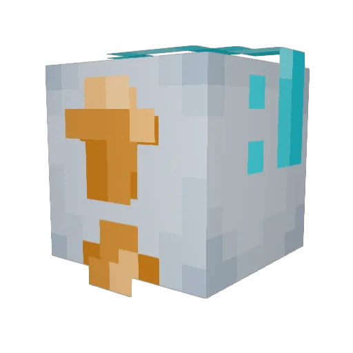 Dvorakmx Minecraft avatar head, 3D render