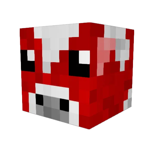 Dvorsky Minecraft avatar head, 3D render