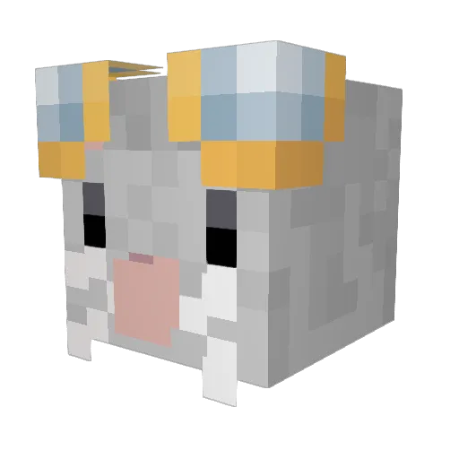DwArFii Minecraft avatar head, 3D render